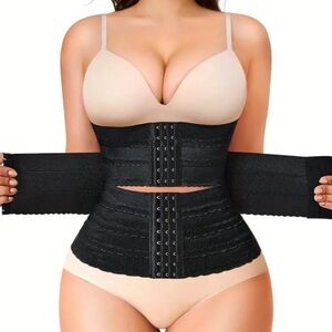 Black Waist Trainer Corset for Women